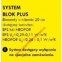 Bloczki styropianowe system BLOK PLUS
